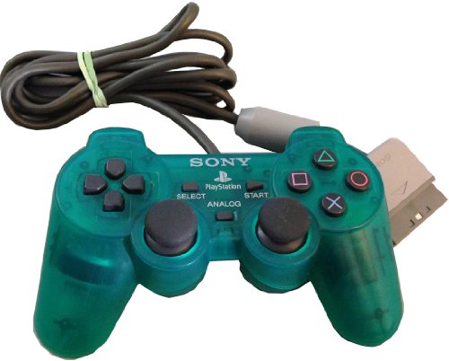 Sony PS1 Green / Teal Dual Shock Controller