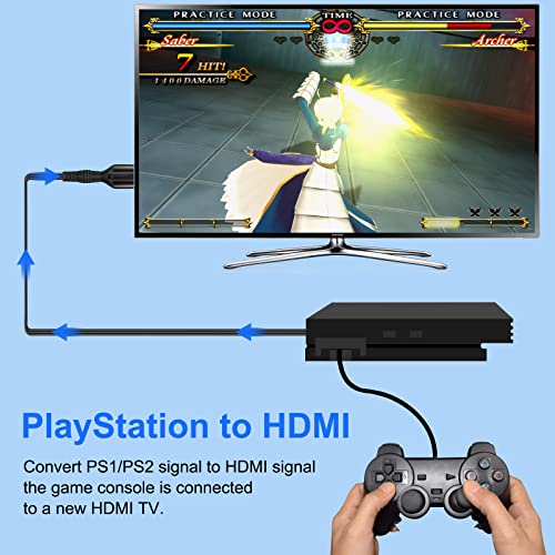 Wiistar PS2 HDMI Converter Adapter for HDTV Monitor