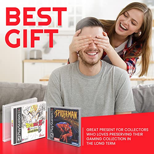 PS1 Game Box Protectors - Clear Cases (Pack of 25)