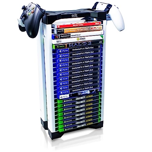 Universal Game Holder with Controller Mounts for 9 Consoles