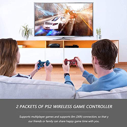 PS2 Wireless Controller 2 Pack Dual Vibration Sony