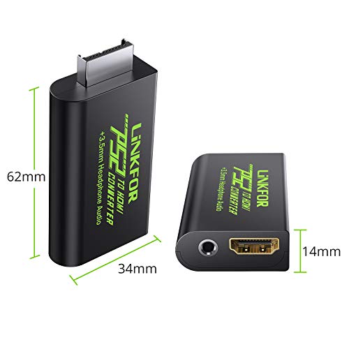 LiNKFOR PS2 to HDMI Converter with 3.5mm Audio