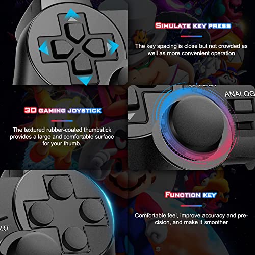 PS2 Wired Controller, Black Remote Gamepad 7.2FT Cable