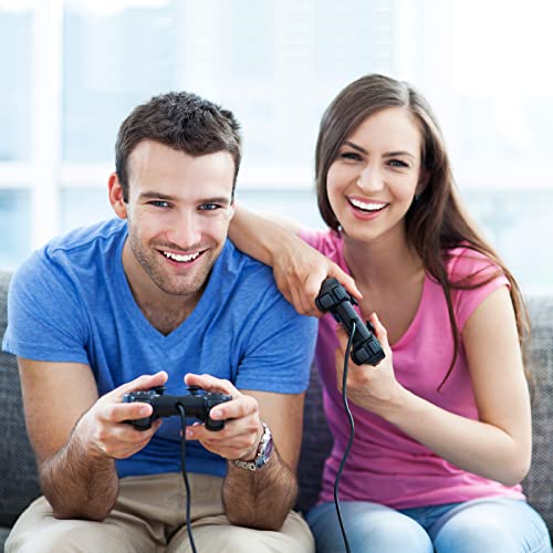 PS2 Wired Controller, Black Remote Gamepad 7.2FT Cable