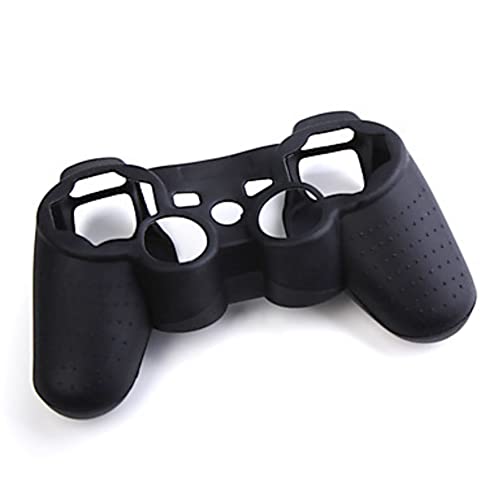 Black Silicone Gel Skin Case for Sony PS2/PS3 Controller