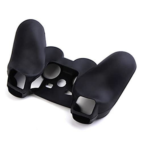 Black Silicone Gel Skin Case for Sony PS2/PS3 Controller