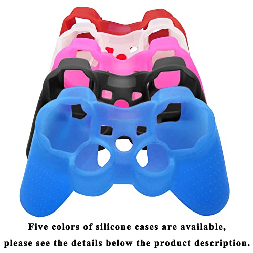 Black Silicone Gel Skin Case for Sony PS2/PS3 Controller