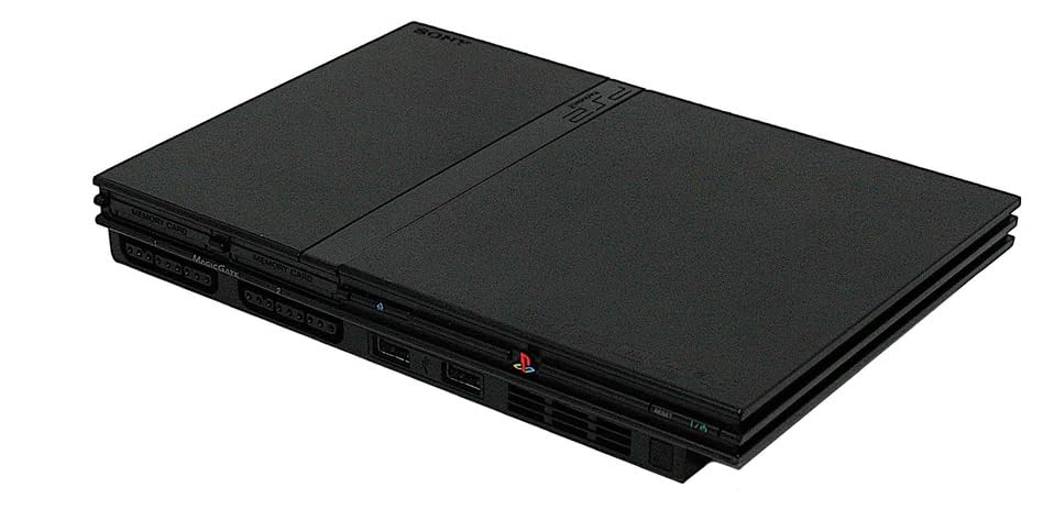 Black Slim PlayStation 2 Console Bundle - Video Games