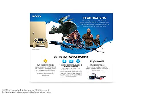 Renewed PlayStation 4 Slim 1TB Gold Console