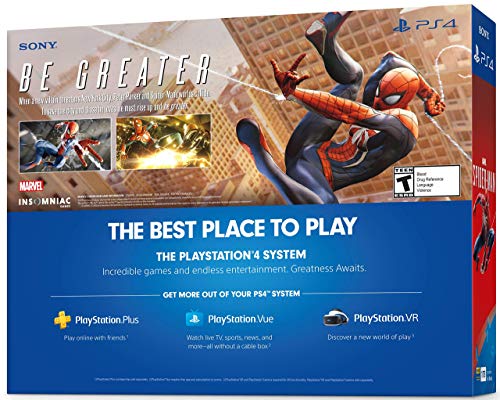 PS4 Slim 1TB Console - Spider-Man Bundle (Renewed)