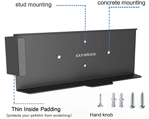 Monzlteck PS-4 Slim Wall Mount: Space-Saving & Customized