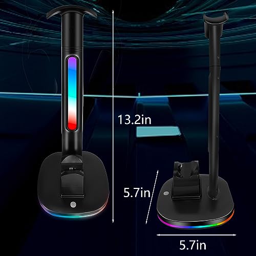 PS4 Controller Charger with RGB Headphone Stand Dock
