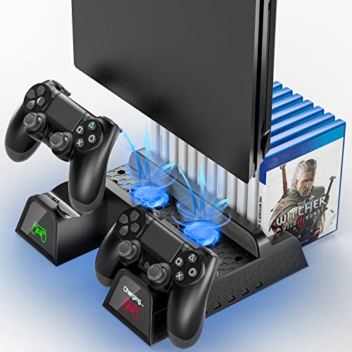 OIVO PS4 Cooling Fan Stand with Controller Charger