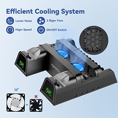 OIVO PS4 Cooling Fan Stand with Controller Charger