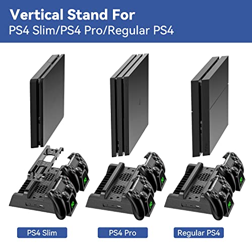 OIVO PS4 Cooling Fan Stand with Controller Charger