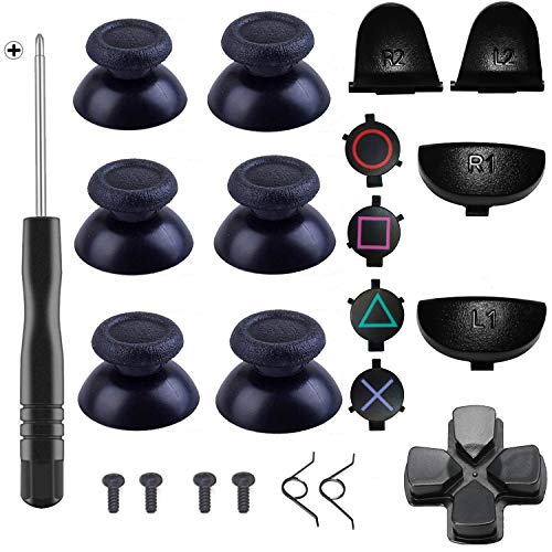 Yosikr Thumbsticks Joystick PS4 Controller Trigger Replacement Kit