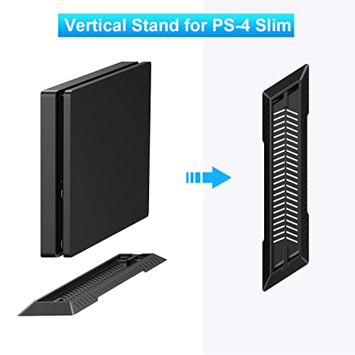 Younik Vertical Stand for PS4 Slim, Cooling Vents