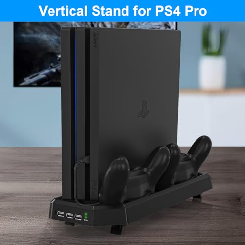 PS4 Pro Controller Charger Stand with Cooling Fan