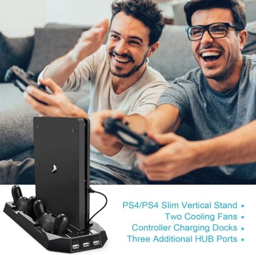 PS4 Cooling Station with Controller Charging Docks & USB Hub