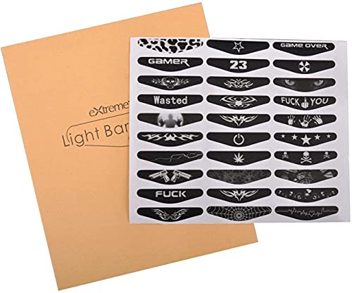 eXtremeRate Color Art LED Stickers for PS4 Controllers
