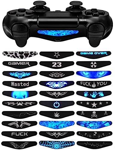 eXtremeRate Color Art LED Stickers for PS4 Controllers