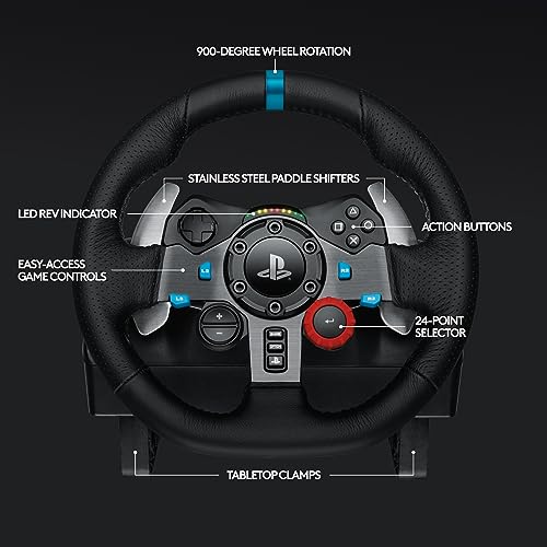 Logitech G29 Racing Wheel with Pedals - PS5, PS4, PC, Mac