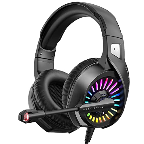 ZIUMIER Gaming Headset with Microphone for PS4 PS5