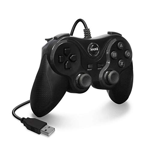 Armor3 Nuplay Wired PS3 Game Controller, Black