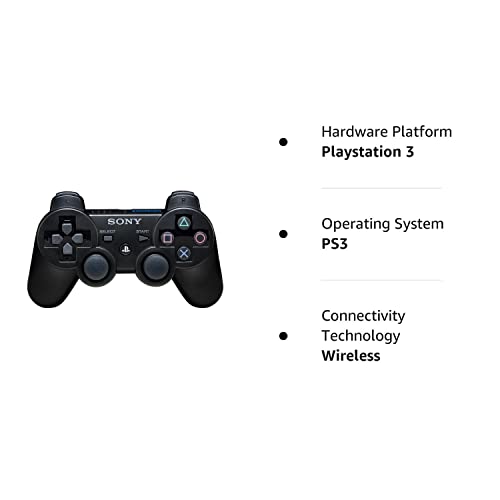 Renewed Black Wireless Playstation 3 Dualshock 3 Controller