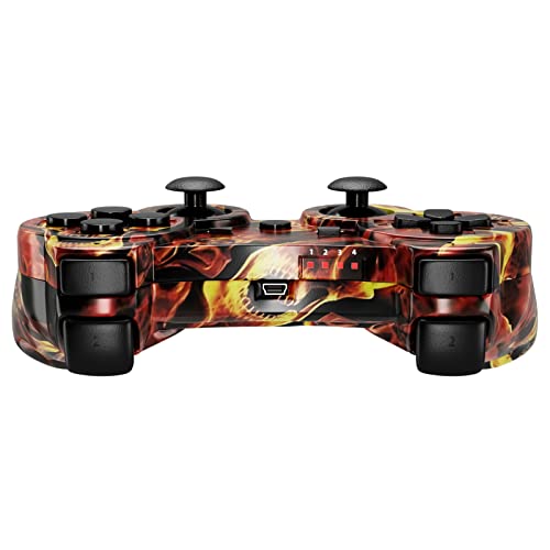 Wireless PS3 Controller with Dual Vibration - Blaze Skullk
