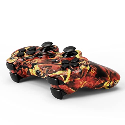 Wireless PS3 Controller with Dual Vibration - Blaze Skullk