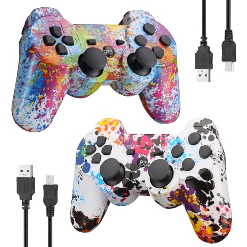 2 Pack Wireless PS3 Controllers with Motion Sensor