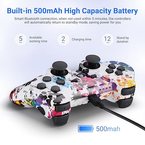 2 Pack Wireless PS3 Controllers with Motion Sensor