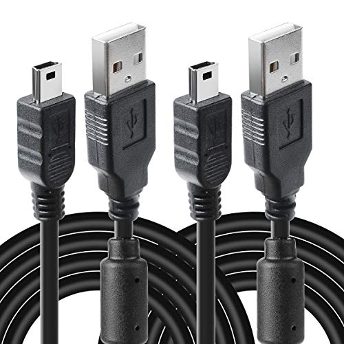 2 Pack 10ft PS3 Controller Charger Cable - Mini USB