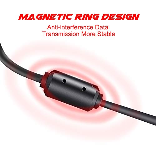 10Ft Charger Cable for PS3 Controller + Magnetic Ring