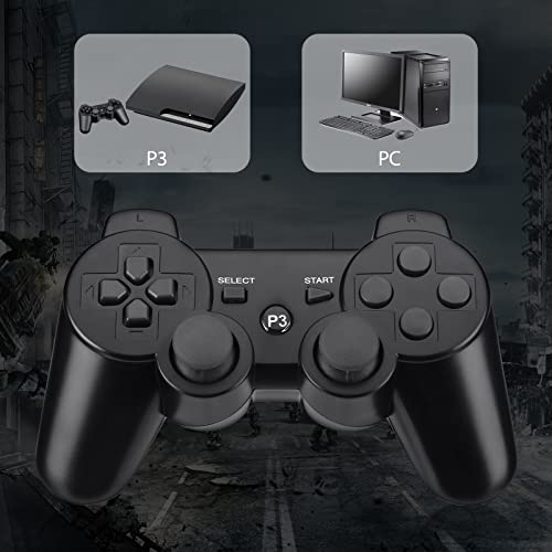2 Pack Powerextra Wireless Gaming Controller for PS-3