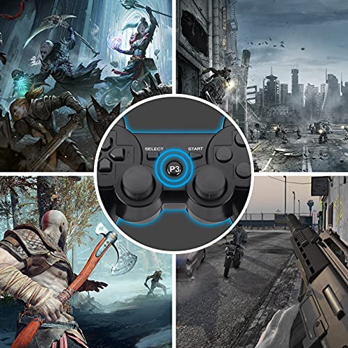 2 Pack Powerextra Wireless Gaming Controller for PS-3