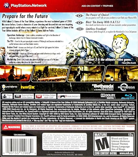 Fallout 3 GOTY Edition for PlayStation 3