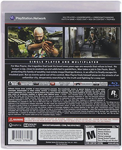 Max Payne 3 for PS3 - Action Packed Game