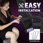 Adult Gaming Chair with Footrest and Ergonomic Design