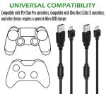 2 Pack 10ft Charging Cables for PS4 & Xbox