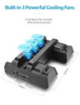 PS4 Vertical Stand - Cooling Fan Charger Station