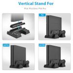 PS4 Vertical Stand - Cooling Fan Charger Station