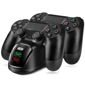 Black PS4 Controller Charging Station with USB Port