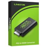 LiNKFOR PS2 to HDMI Converter with 3.5mm Audio