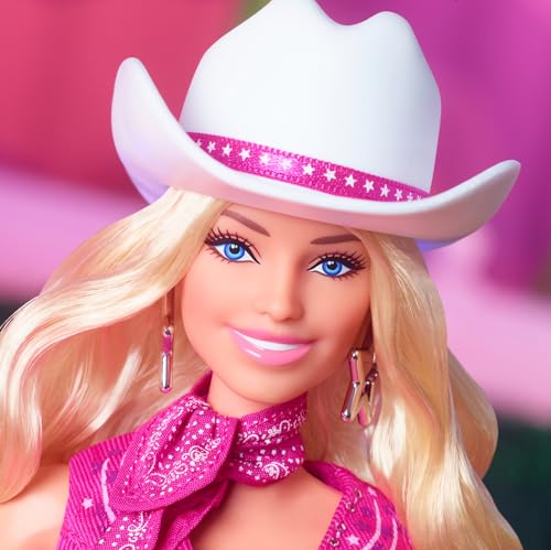 Barbie Margot Robbie Movie Doll in Pink Western Outfit