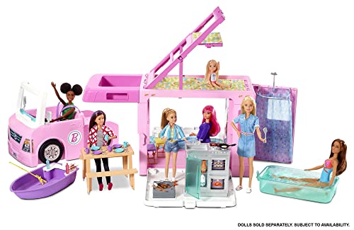 Barbie 3-In-1 Dreamcamper with 50 Accessories