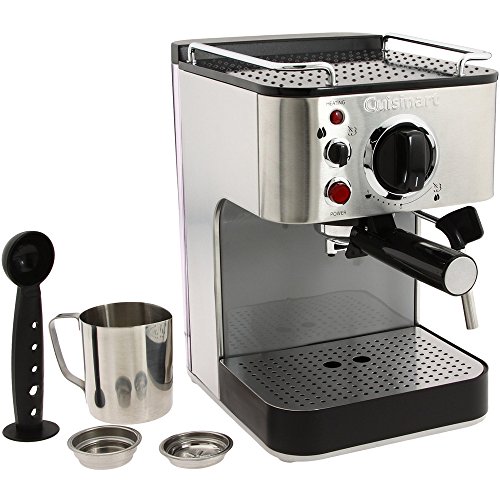 Cuisinart Stainless Steel Espresso Maker (Renewed)