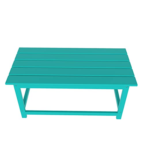 Adirondack Coffee Table for Indoor/Outdoor Living (Bright Turquoise)