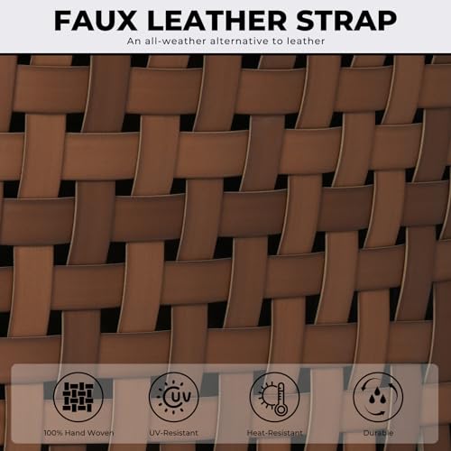 7-Piece Swivel Patio Dining Set, Black